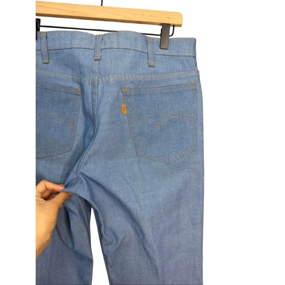 Vintage Levi’s Sta Prest Never Needs Ironing Jeans Orange Tag Rare Size W33 XL33